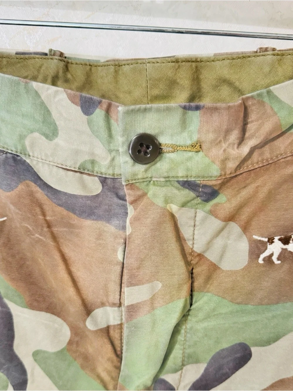 POLO RALPH LAUREN Shorts Classic Fit Dog Print Camo Cargo Mens Size 38